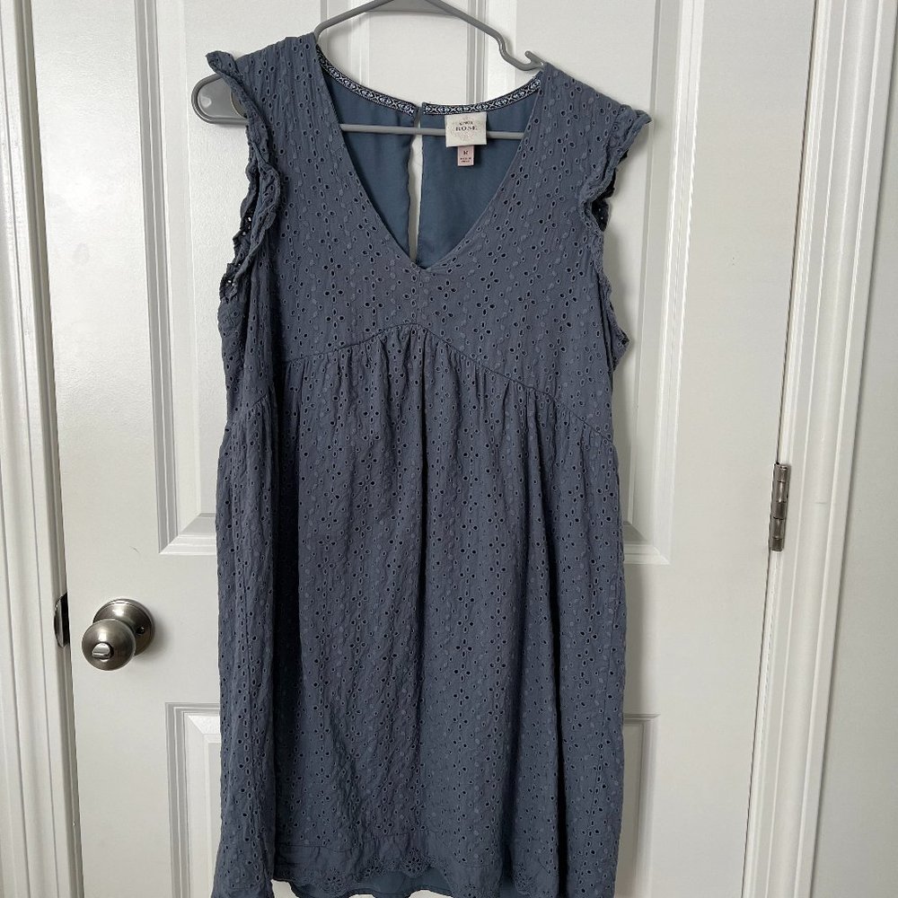Women's babydoll eyelet dress